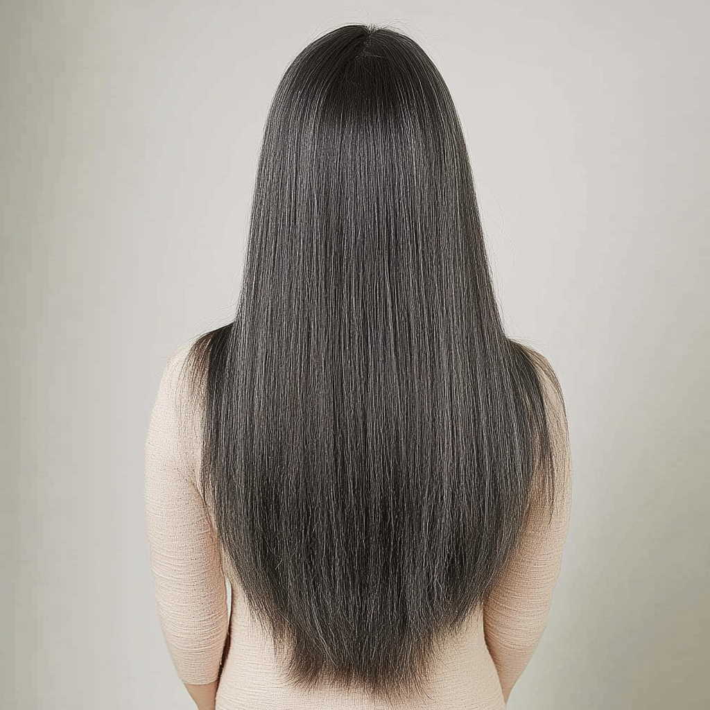 Dark Brown Gray #230 Invisible Wire Hair Extensions - 100% Real Remy Human Hair