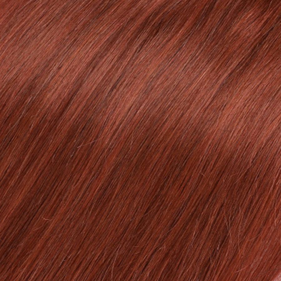 Dark Auburn #33 Seamless Clip-in Extensions - 100% Real Remy Human Hair