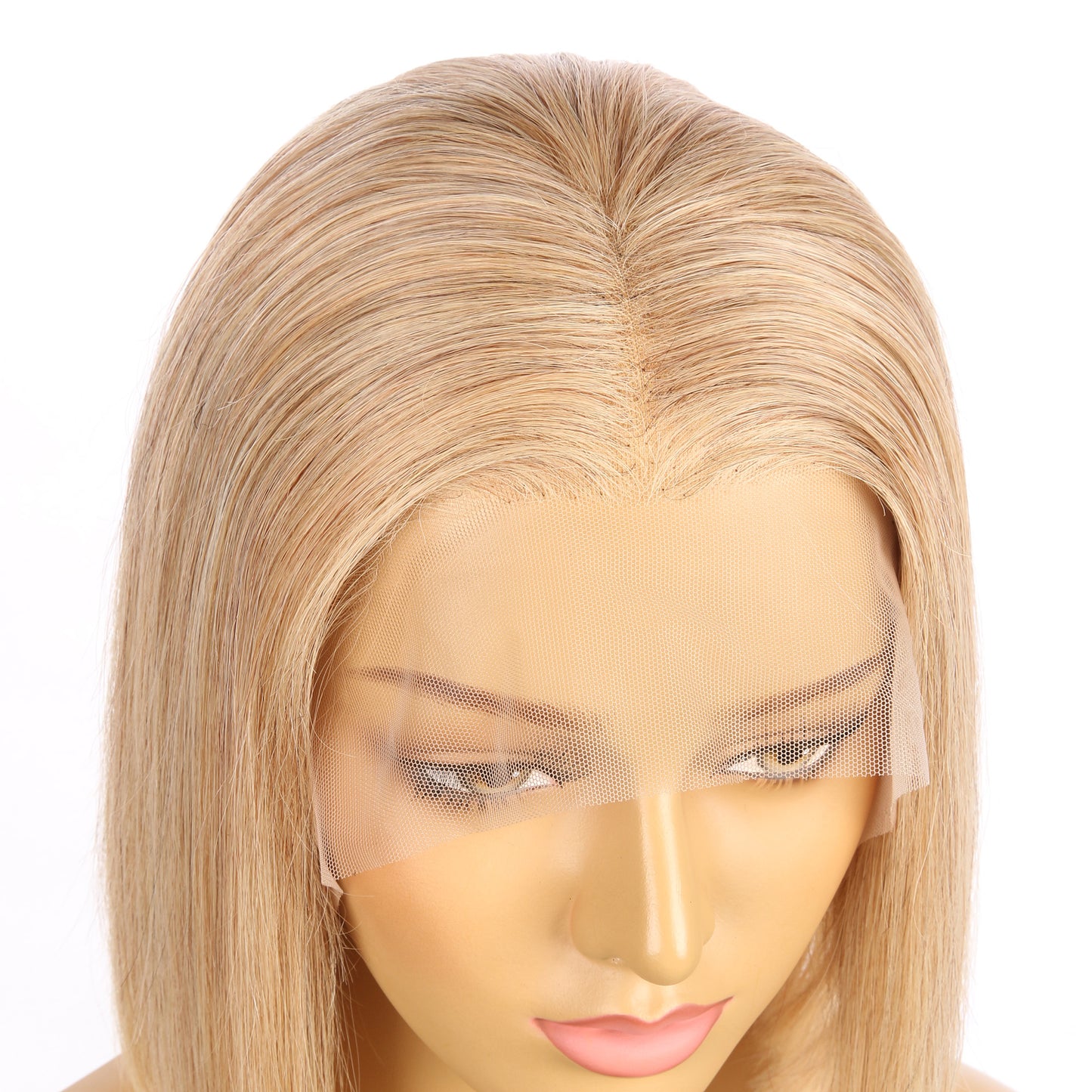 10" #27 - Perruque de cheveux humains Remy couleur courte #27 10 pouces blond fraise