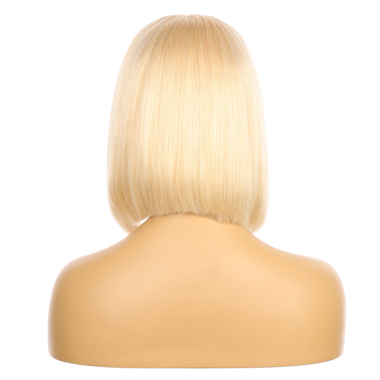 Perruque courte de cheveux humains Remy blond doré #613, 10 pouces, 10 pouces
