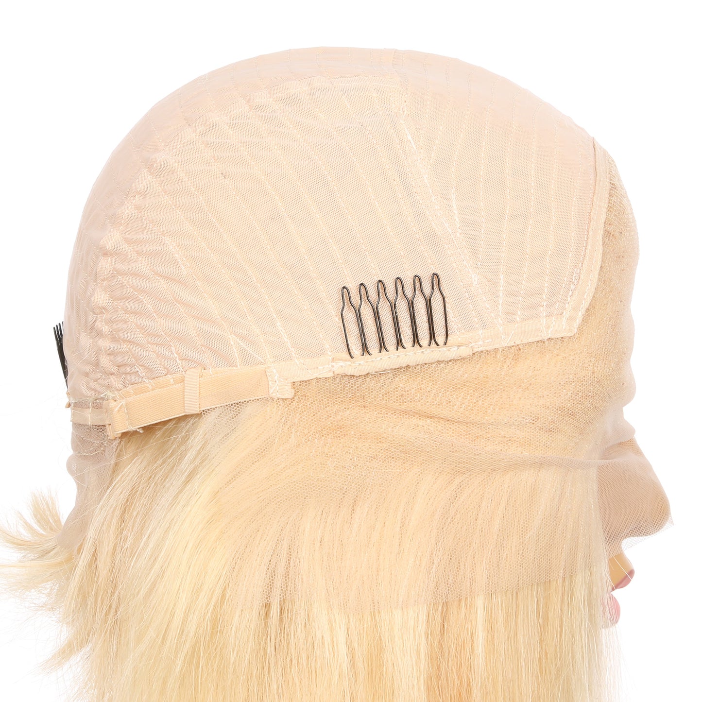 Perruque courte de cheveux humains Remy blond doré #613, 10 pouces, 10 pouces