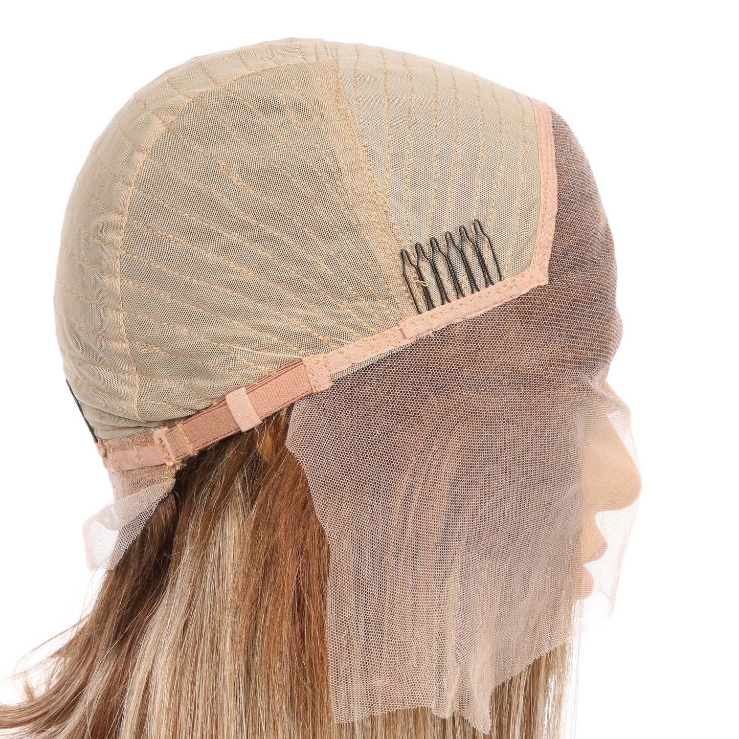 10" 4T 4/24 - Couleur courte #4T 4/24 Perruque de cheveux humains Remy 10 pouces Brun / Blond cendré