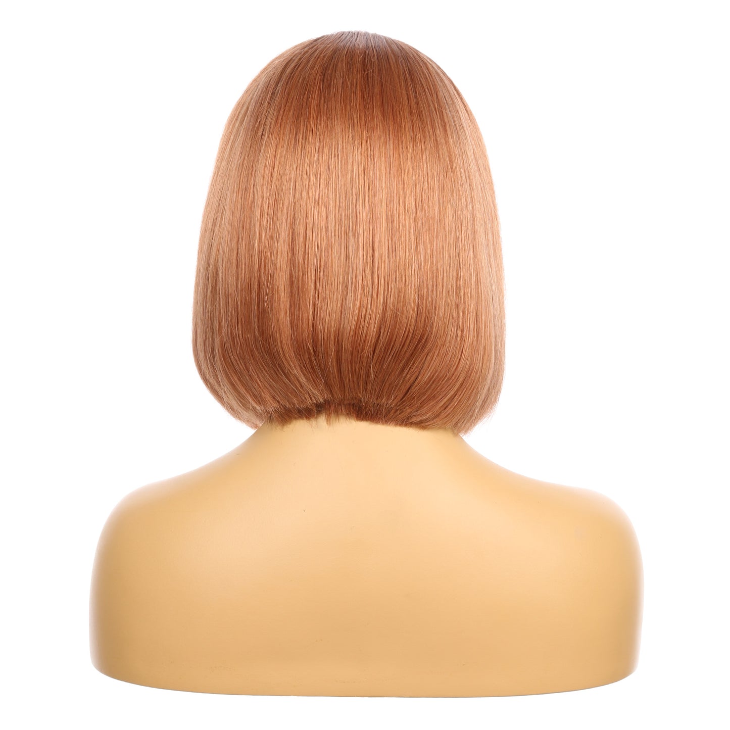 10" #1bt/33-bobo - Perruque de cheveux humains Remy couleur courte #1bt/33-bobo 10 pouces Auburn foncé
