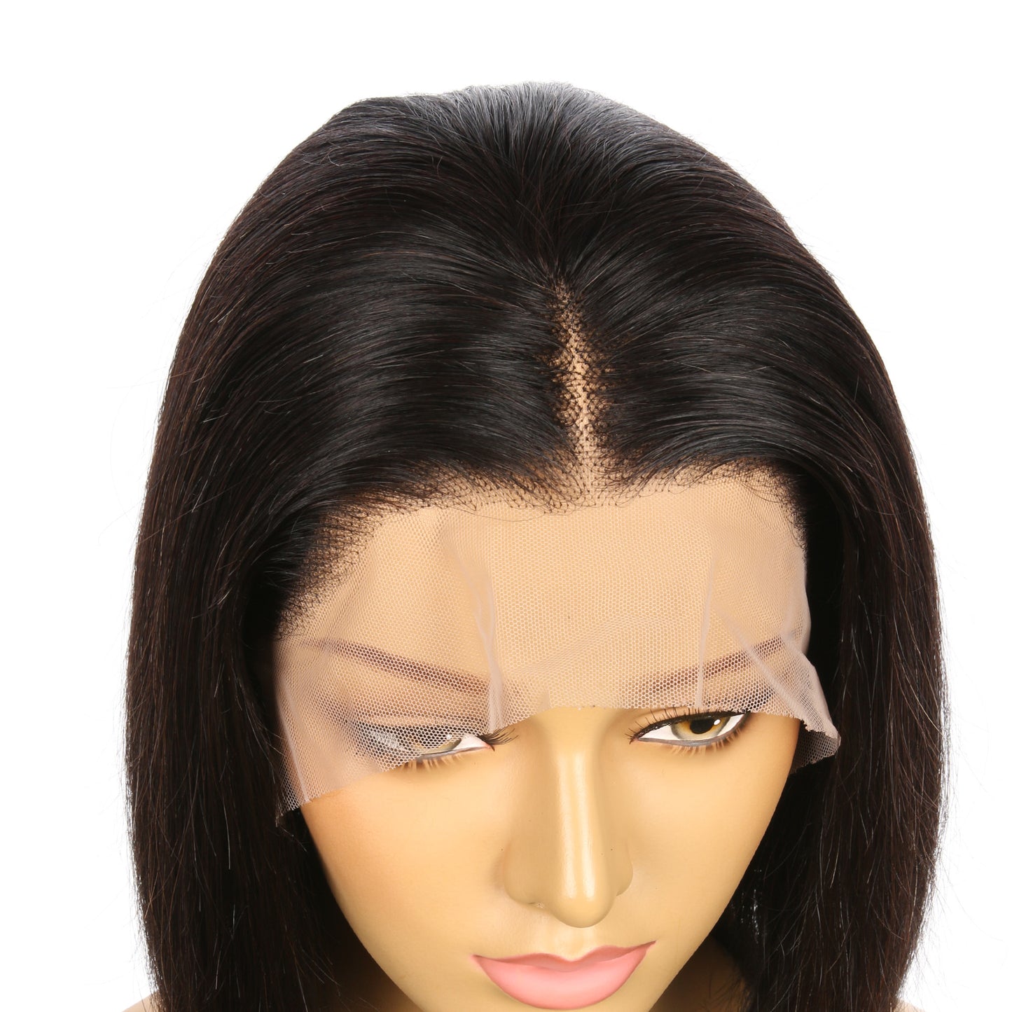 10" # 1b/bob Perruque courte de cheveux humains Remy brun le plus foncé 10 pouces, coupe carrée Bob