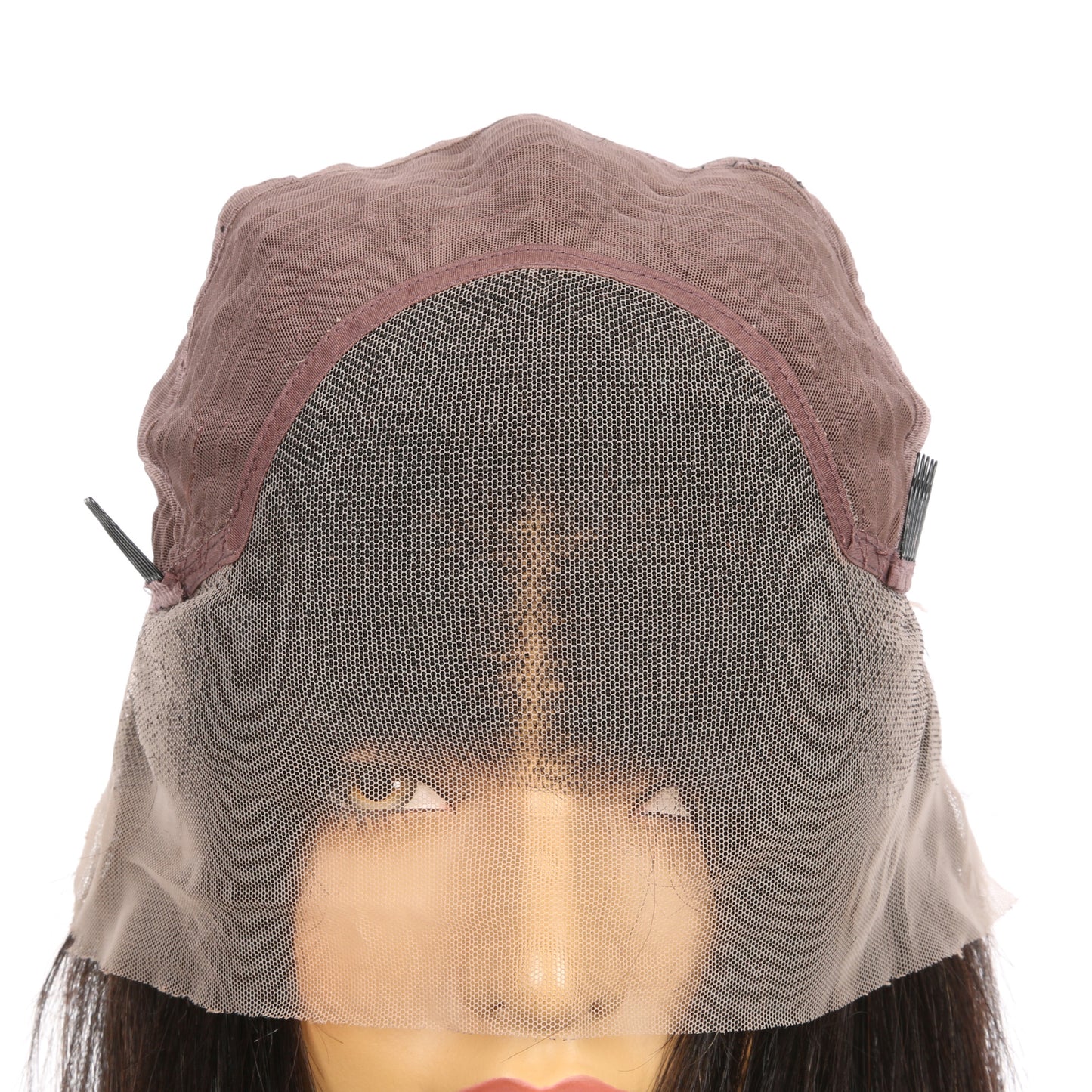 10" # 1b/bob Perruque courte de cheveux humains Remy brun le plus foncé 10 pouces, coupe carrée Bob
