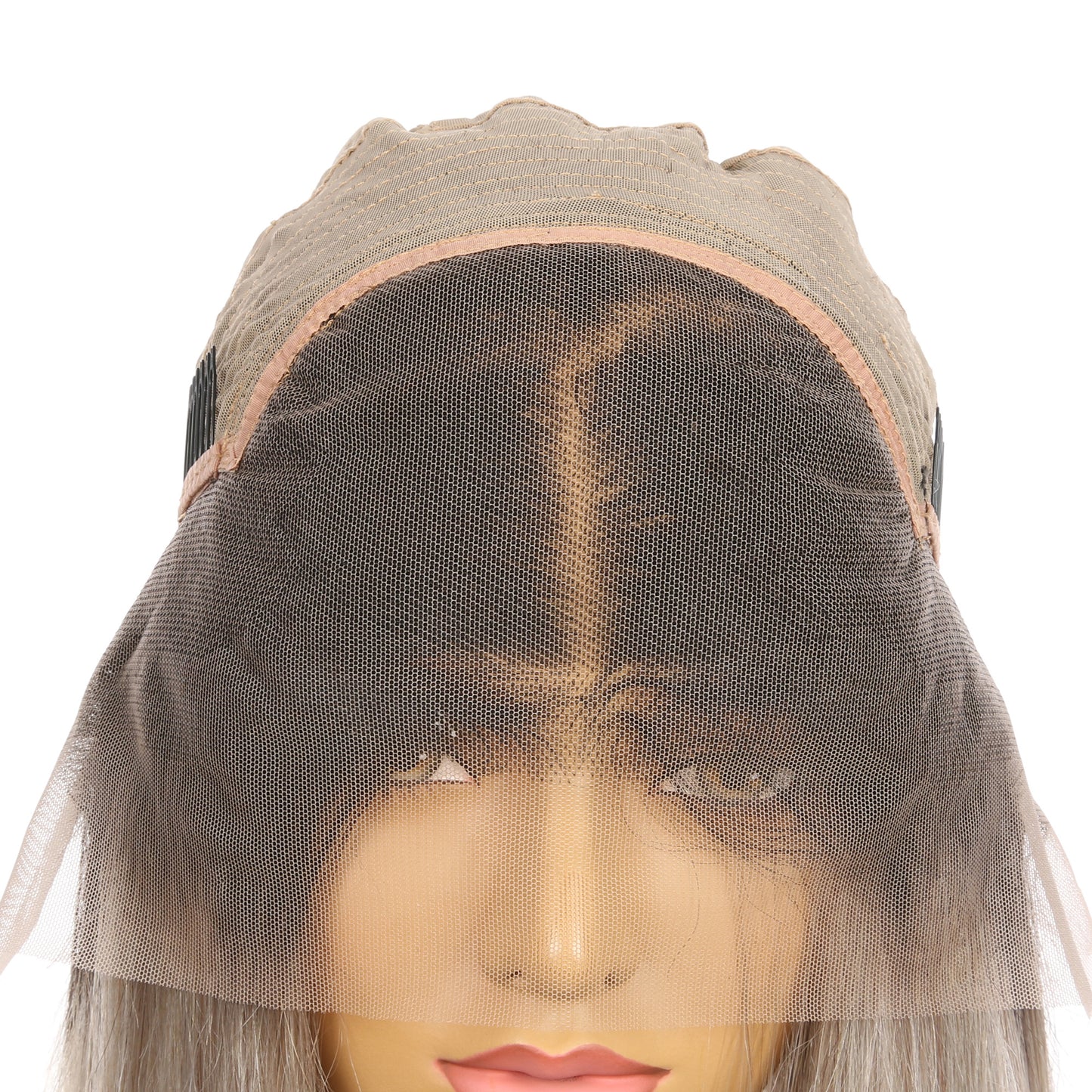 10" #1b/Gris - Perruque de cheveux humains Remy courte couleur noir/gris 10 pouces #1b/Gris