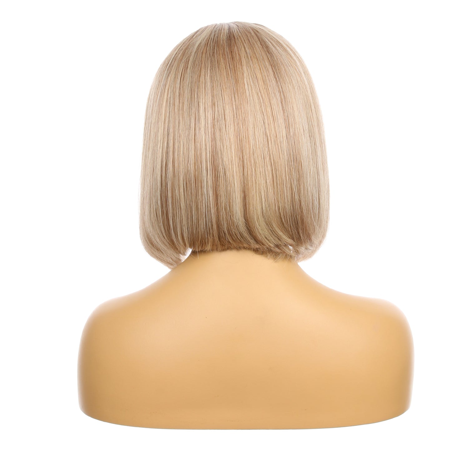 10"#8t/8/60 Perruque courte de cheveux humains Remy blonds mélangés enracinés 10 pouces