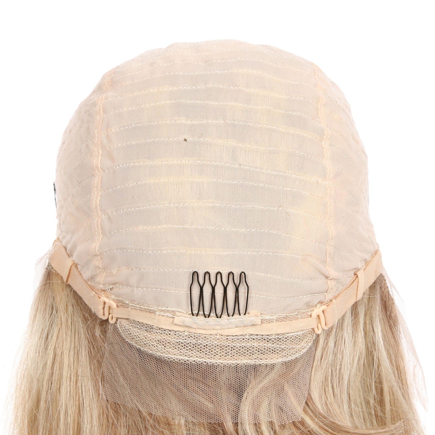 10"#8t/8/60 Perruque courte de cheveux humains Remy blonds mélangés enracinés 10 pouces