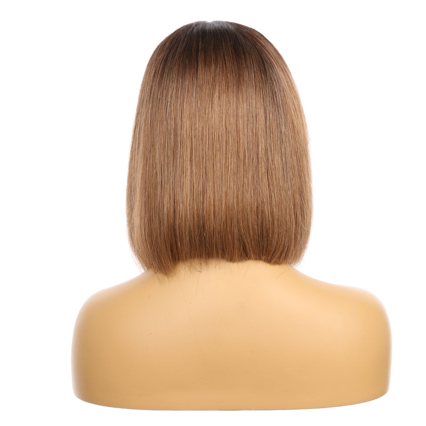 10" 1B / 4A - Perruque de cheveux humains Remy couleur courte # 1B / 4A 10 pouces brun ombré