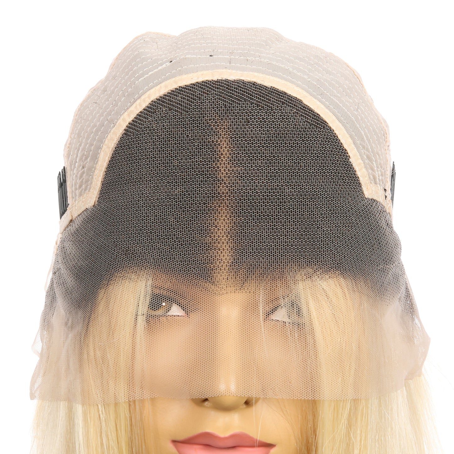 Perruque courte de cheveux humains Remy blond ombré #1BT/613/bob 10 pouces, coupe carrée Bob