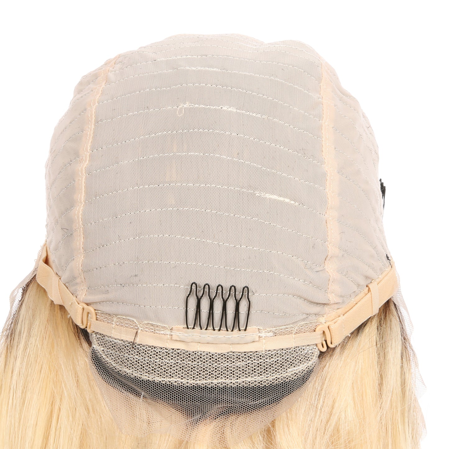 Perruque courte de cheveux humains Remy blond ombré #1BT/613/bob 10 pouces, coupe carrée Bob