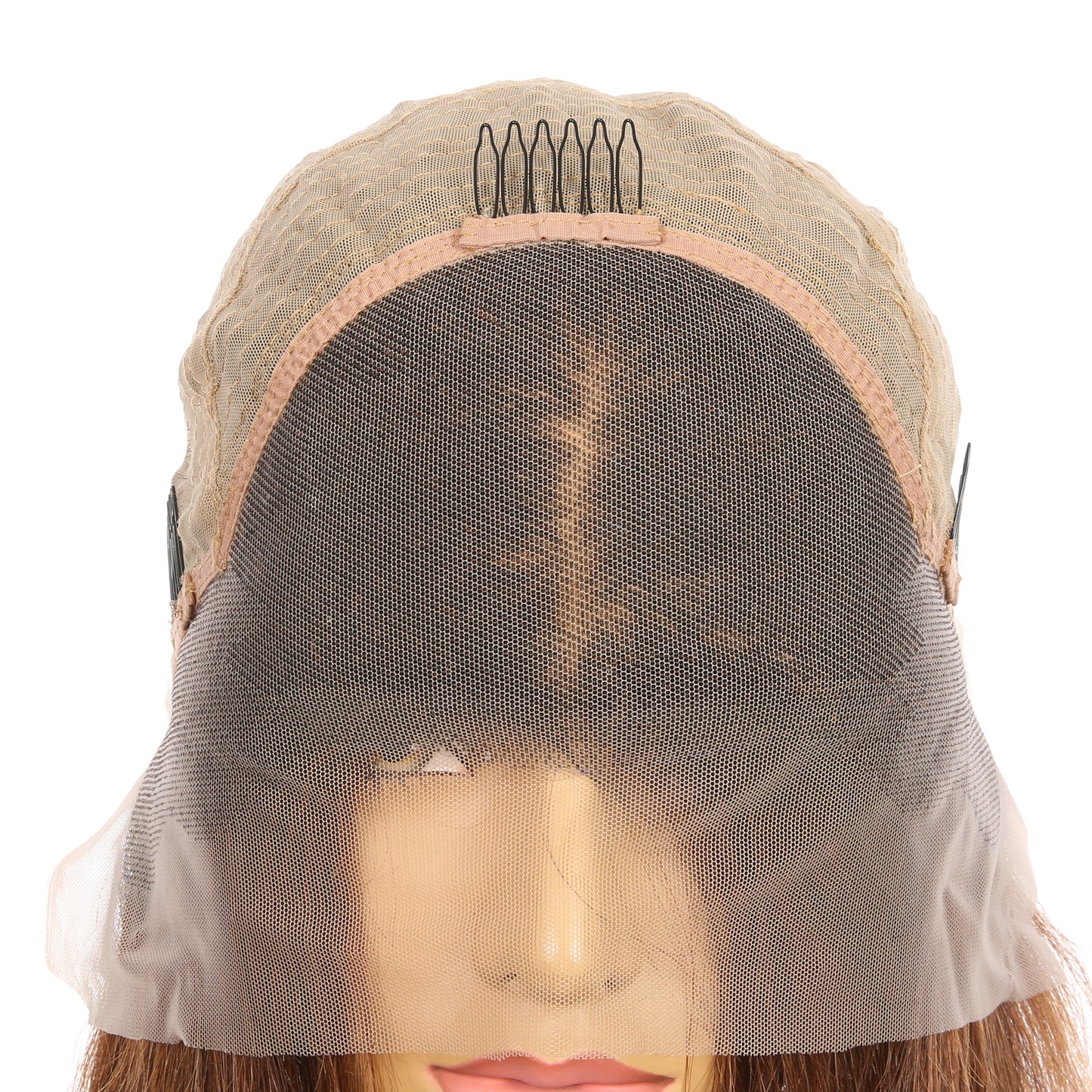 10" # 1bt/30 bob Ombre rougeâtre brun Remy cheveux humains perruque courte 10 pouces, coupe carrée Bob