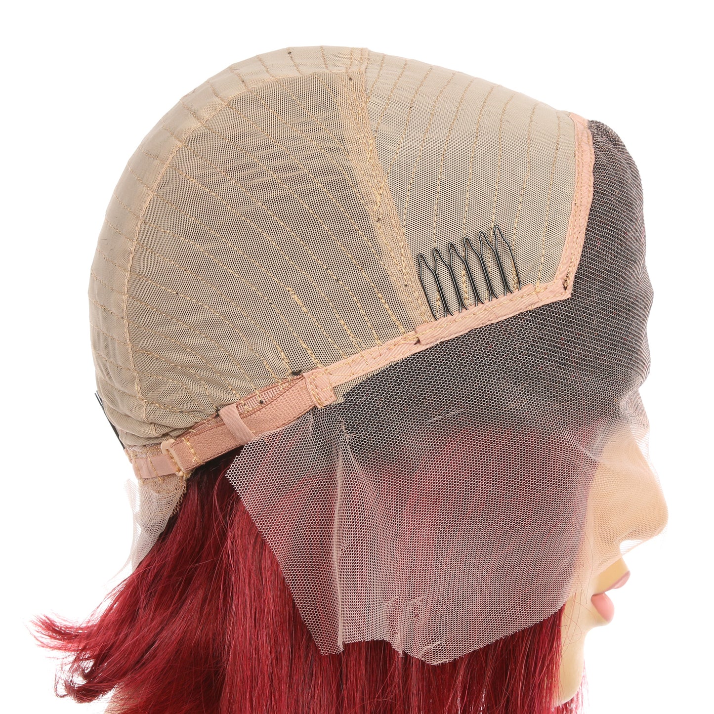 10" #1bt/99j-bobo - Perruque de cheveux humains Remy couleur courte #1bt/99j 10 pouces bordeaux