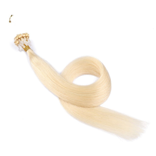 Extensions de cheveux en micro-perles blondes #60, 20 grammes, 100 % cheveux humains Remy