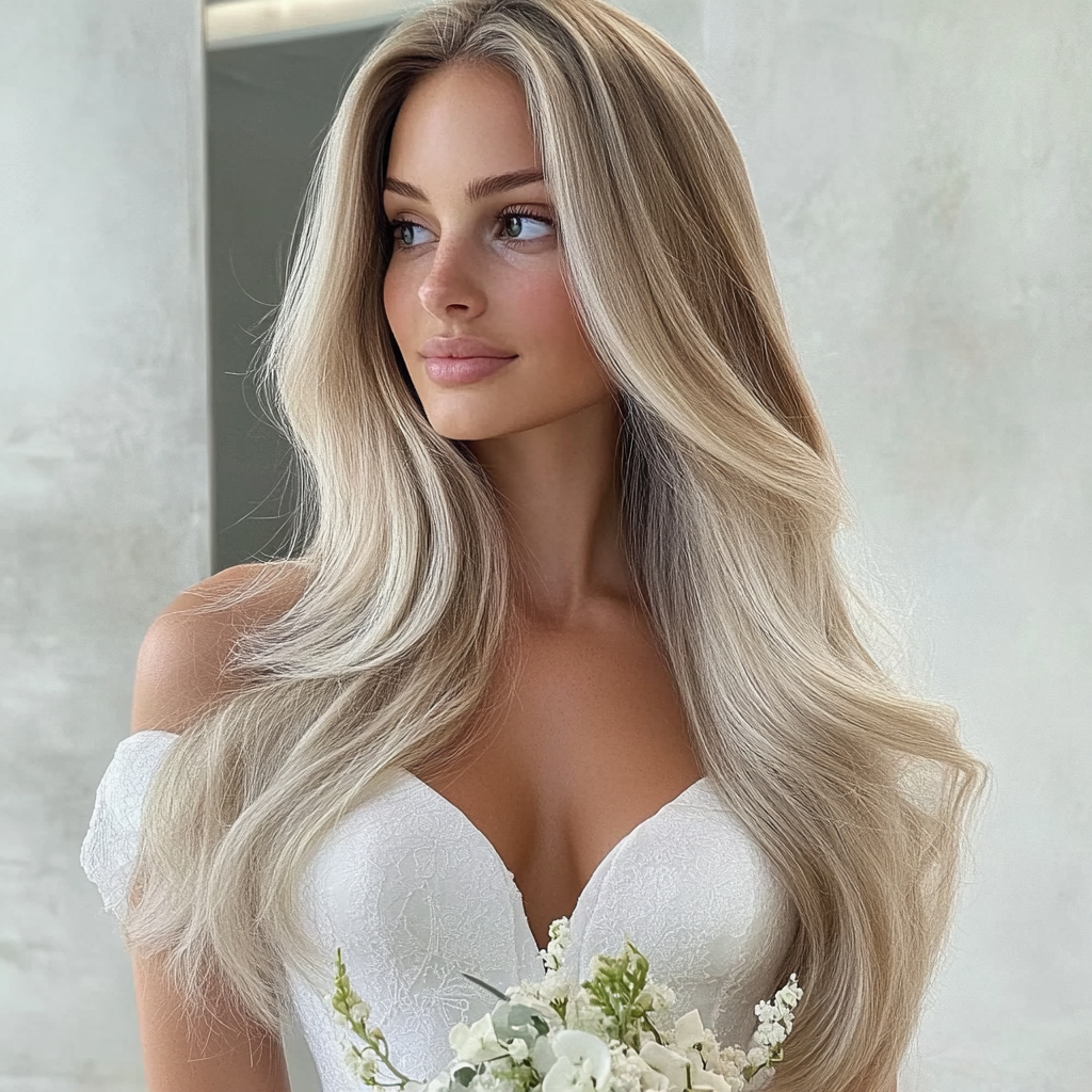 Extensions adhésives Balayage blond foncé, 20 trames, 45 grammes, 100 % cheveux humains Remy