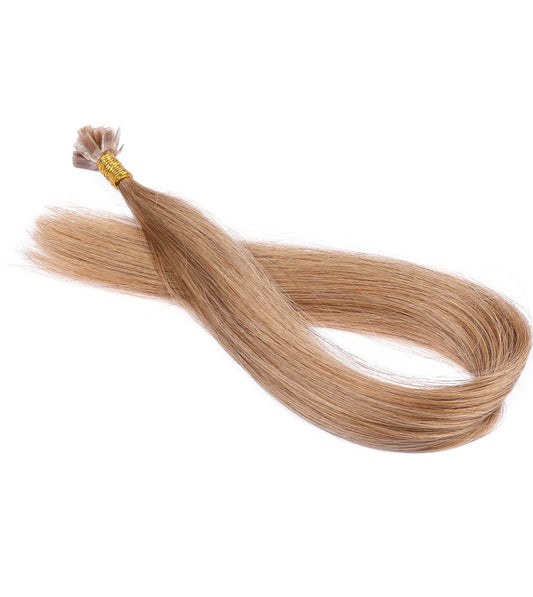 Honey Brown Fusion Prebonded Keratin Tip Extensions, 20 grams, 100% Real Remy Human Hair