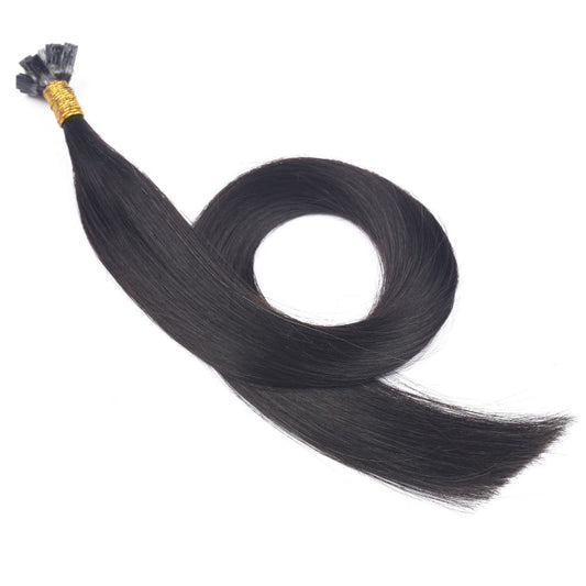 Black/Brown #1b Fusion Prebonded Keratin Tip Extensions, 20 grams, 100% Real Remy Human Hair