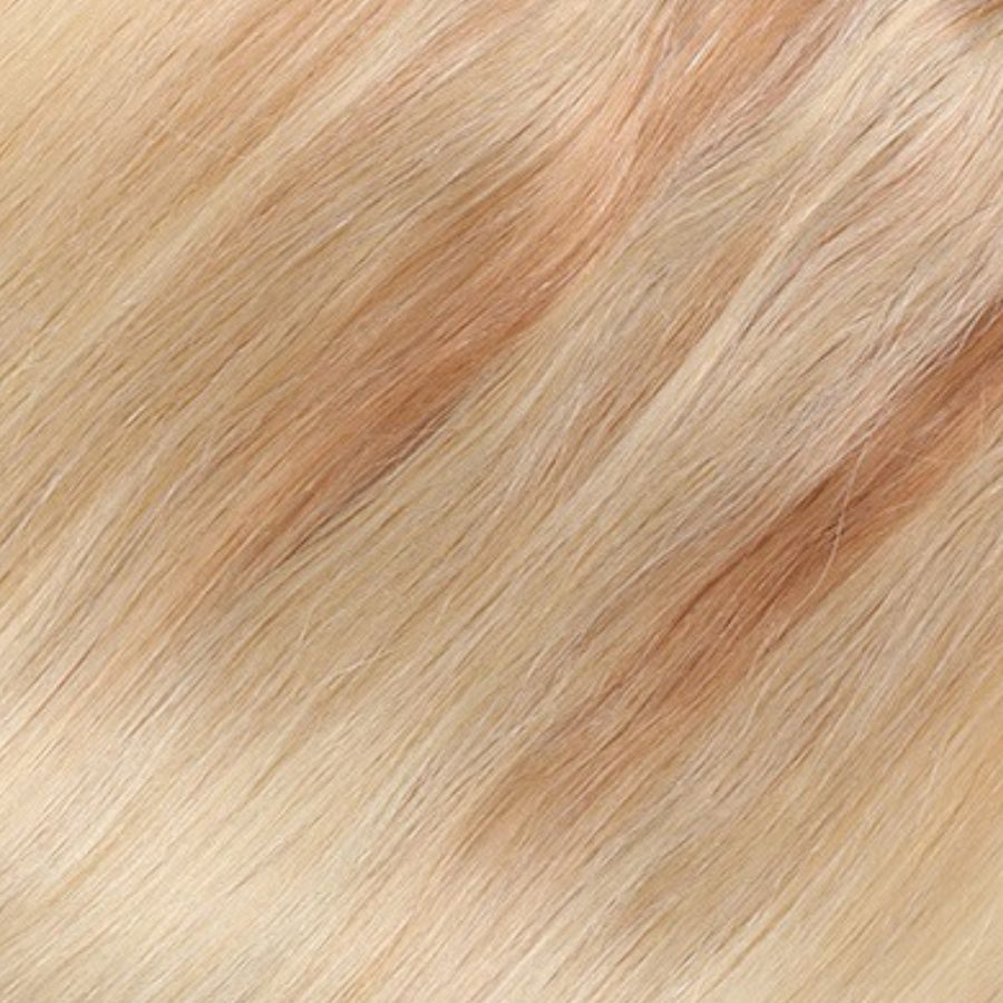 Extensions adhésives blondes claires ombrées, 20 trames, 45 grammes, 100 % cheveux humains Remy