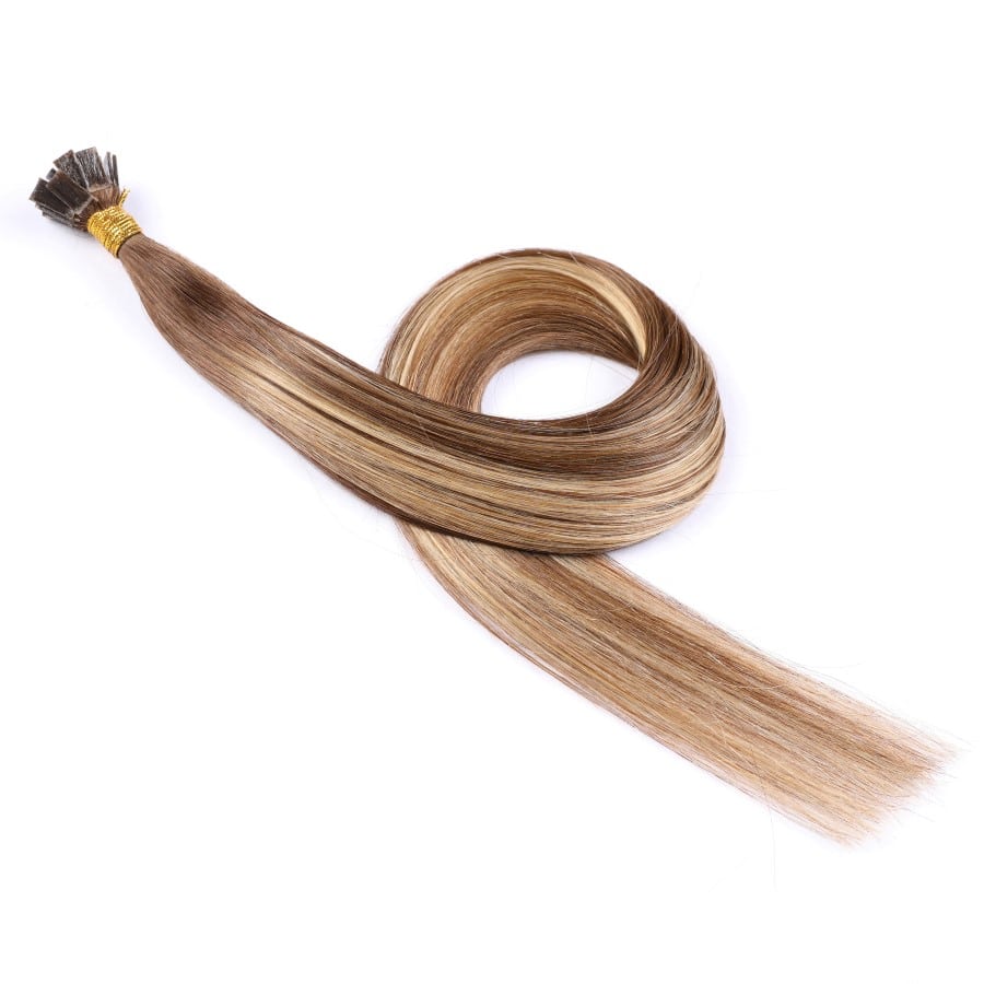 Extensions de pointes de kératine pré-collées Ombre Balayage Fusion, 20 grammes, 100 % vrais cheveux humains Remy
