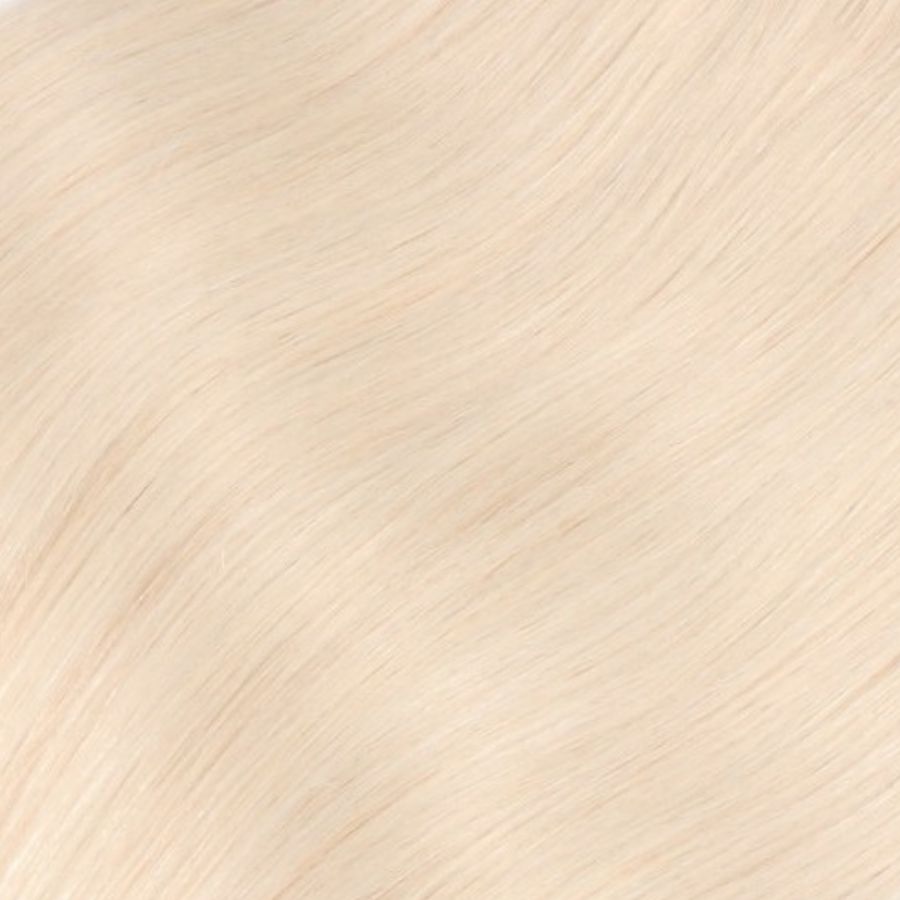 Extensions de cheveux queue de cheval blond platine - 100 % vrais cheveux humains Remy