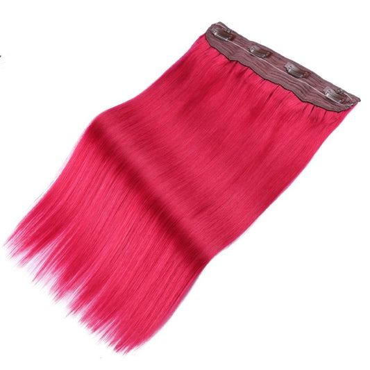 Extensions de cheveux invisibles rouges - 100 % vrais cheveux humains Remy