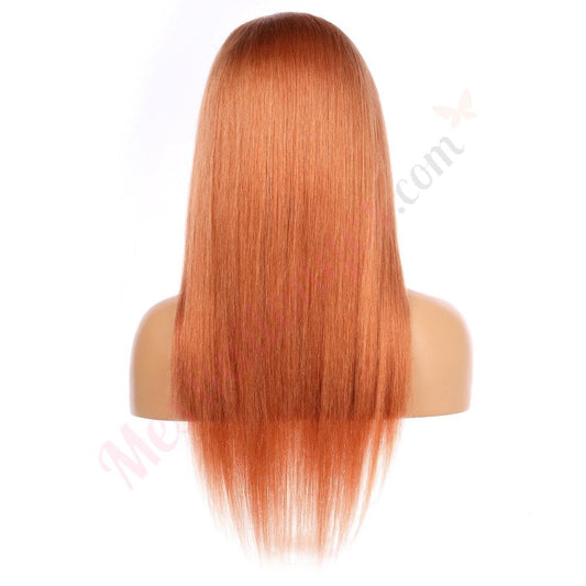 Abigail #2 - Long Redhead Remy Human Hair Wig 18 Inches