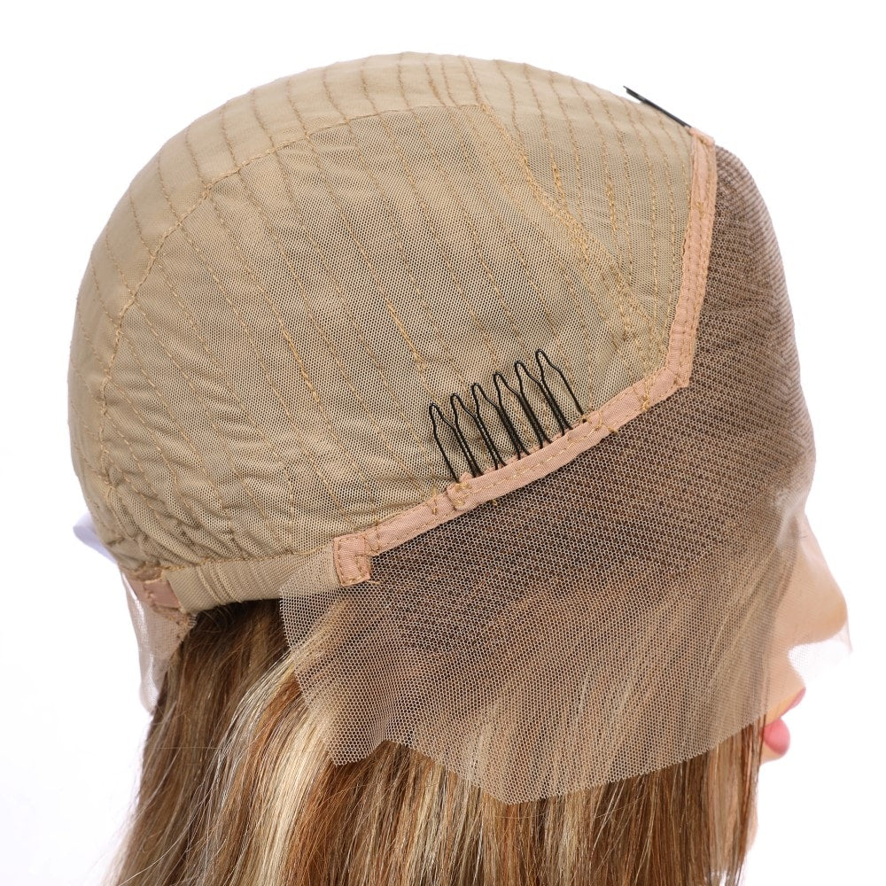 Zoey #2 - Short Ombre Blonde Remy Human Hair Wig 14 Inches Bob Wig