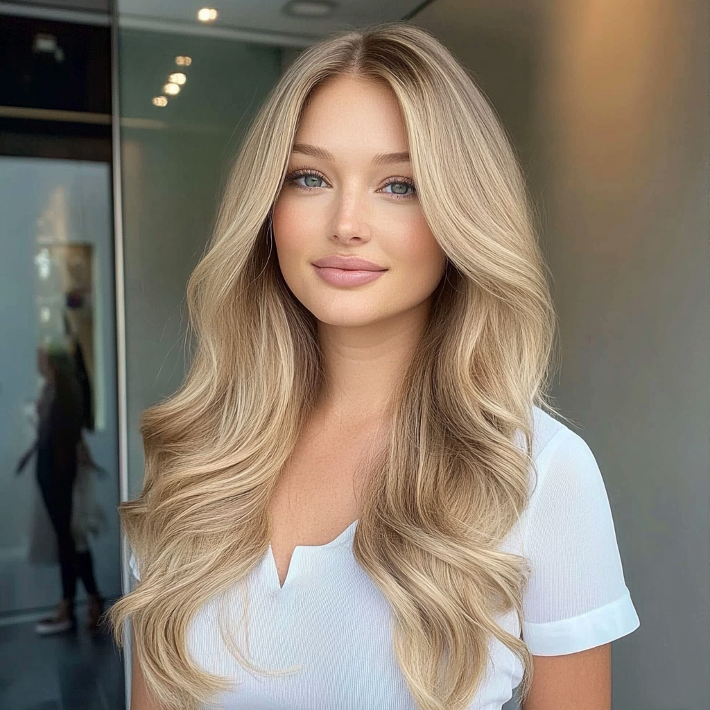 Sandy Blonde Volumizing 1-piece Clip-in Weft - 100% Real Remy Human Hair