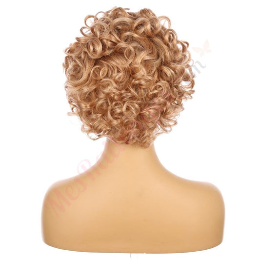 10" Caramel Blonde Short Wig 10 inch Remy Human Hair # 13-2