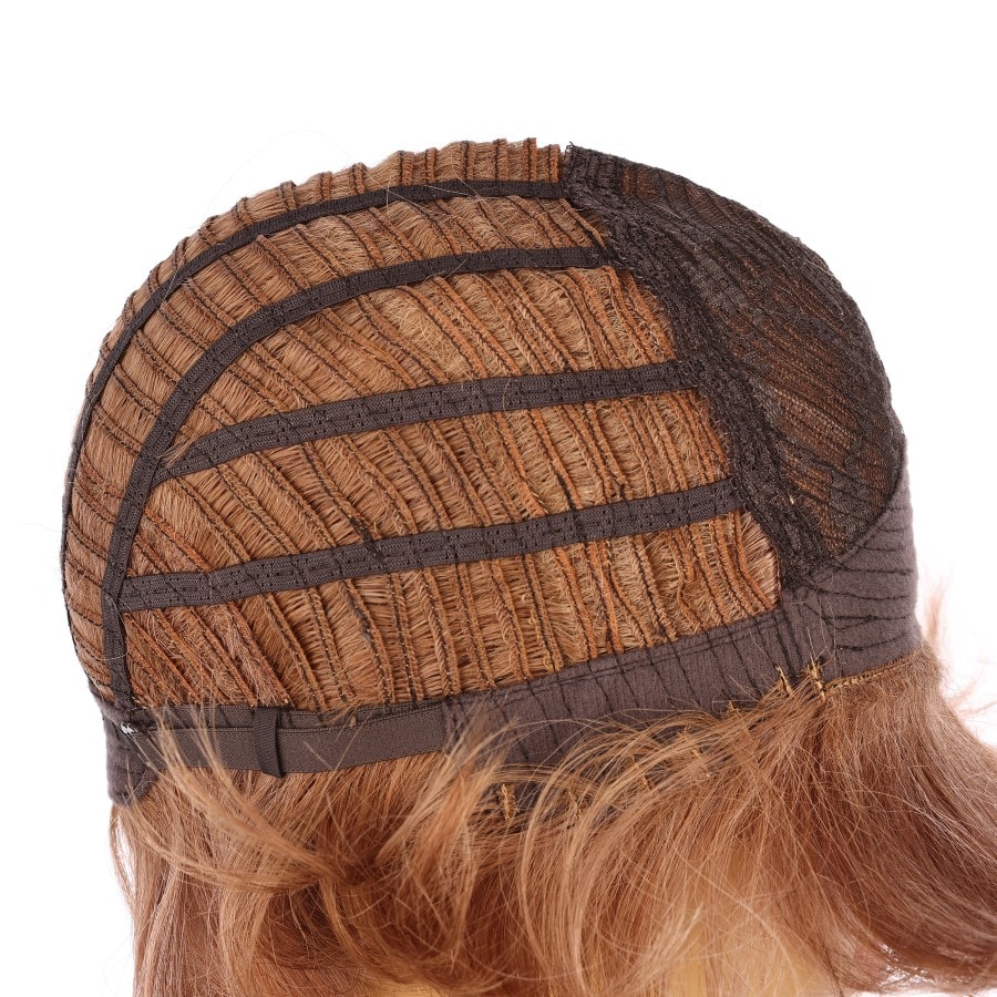 Perruque courte marron miel 10 pouces, cheveux humains Remy avec frange #2-3