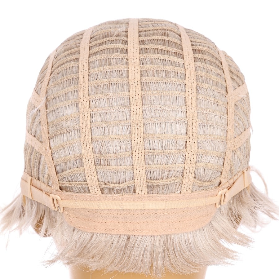 Perruque courte blond cendré clair de 10 pouces, cheveux humains Remy de 10 pouces #2-2