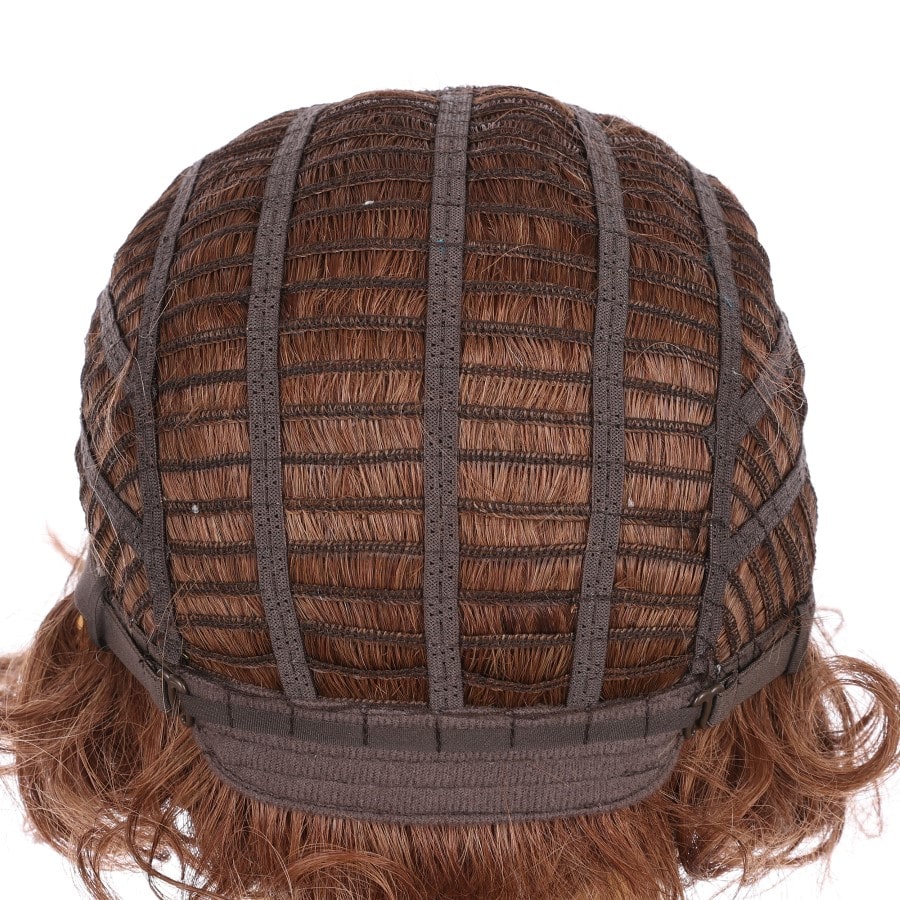 Perruque courte en cuivre clair de 10 pouces, cheveux humains Remy de 10 pouces # TD-065-4