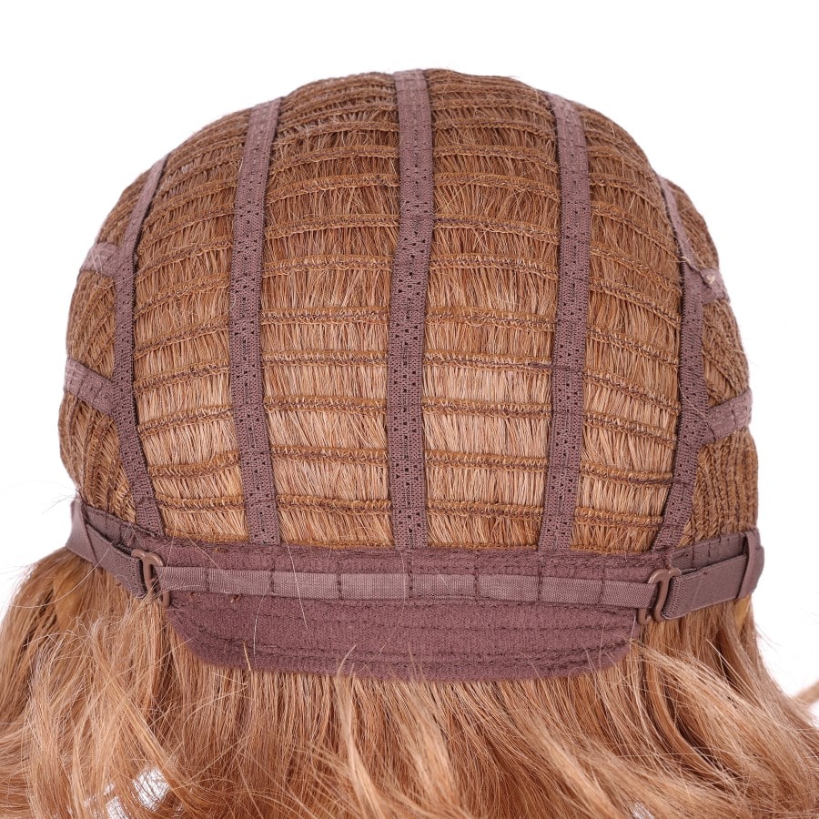 Perruque courte marron doré de 10 pouces, cheveux humains Remy avec frange, 10 pouces, # numh1912050