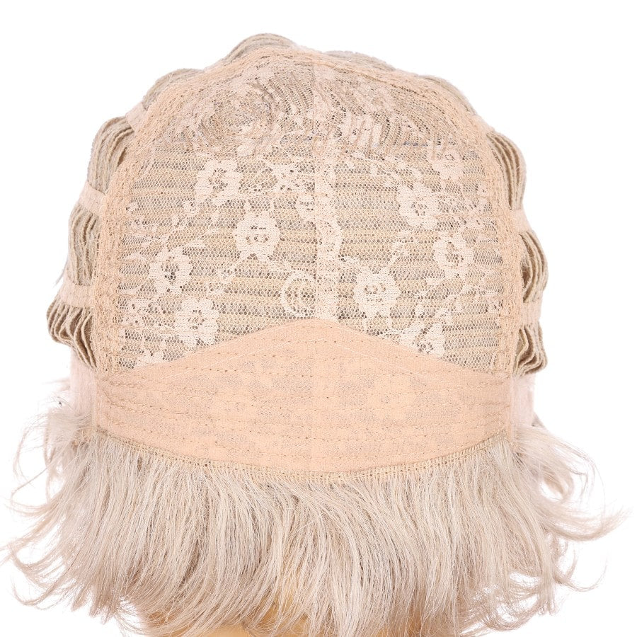 Perruque courte blond cendré clair de 10 pouces, cheveux humains Remy de 10 pouces #2-2