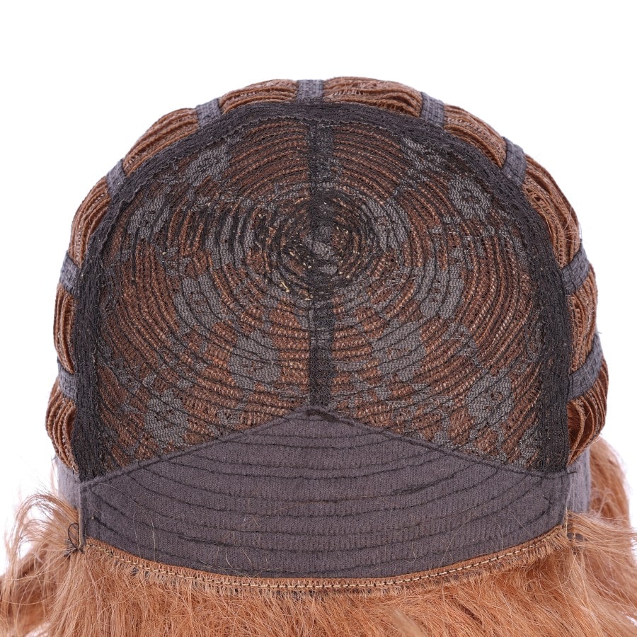 10" Rose Gold Short Wig 10 inch Remy Human Hair with bang # 7-2