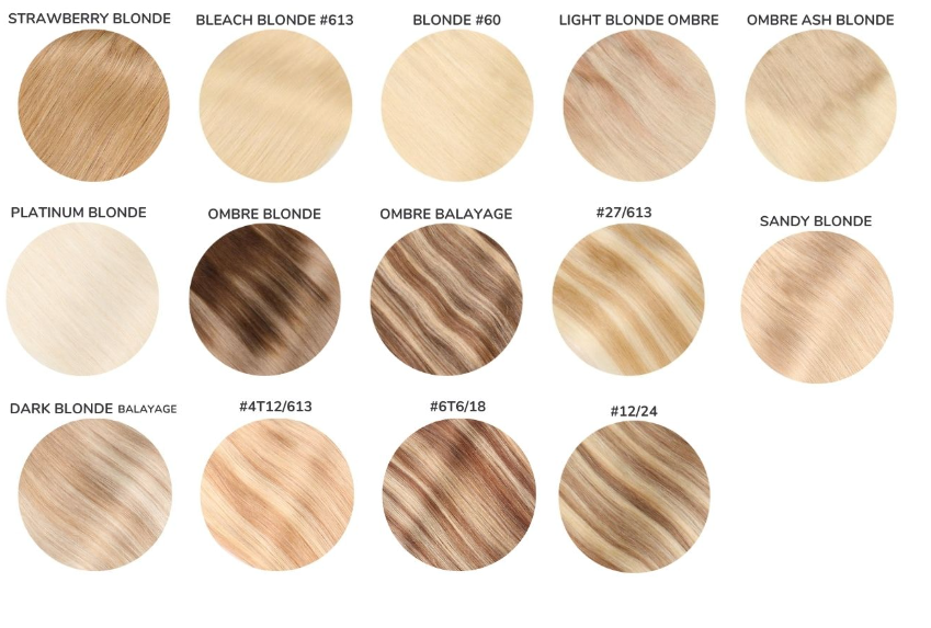 Hair Extension Weave Thread 12 Spools (110m Each) – Black, Brown, Blonde Shades + 10 Free C Needles