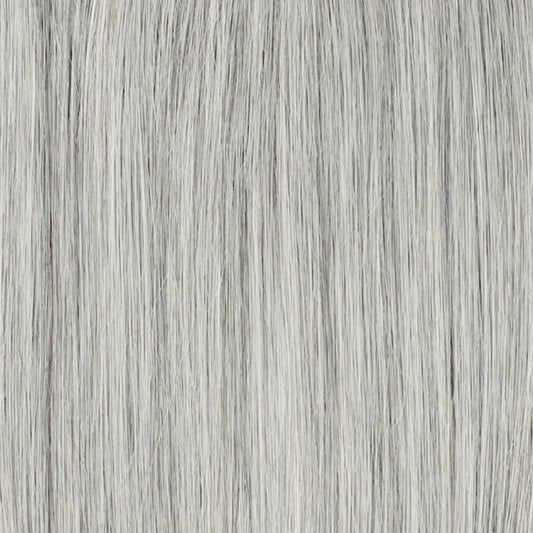 Extensiones adhesivas en gris sal y pimienta n.° 1b80, 20 tramas, 45 gramos, 100 % cabello humano Remy real [ENVÍO EN 3 SEMANAS]