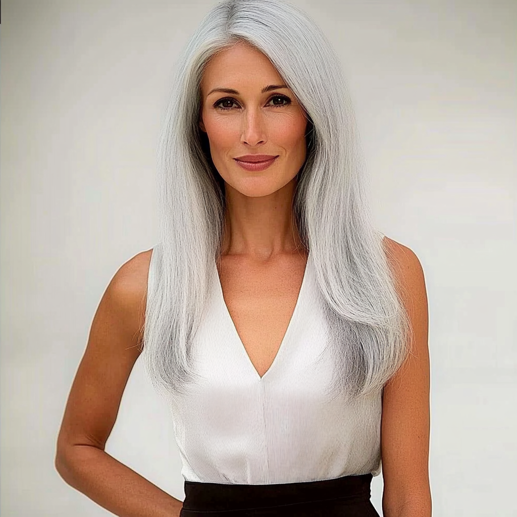 Salt & Pepper Gray #1b80 Tape-in Extensions, 20 wefts, 45 grams, 100% Real Remy Human Hair [SHIPS IN 3 WEEKS]