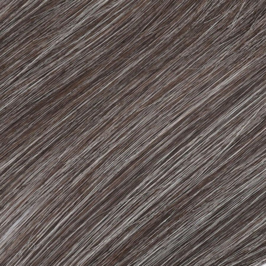 Extensiones de cabello con alambre invisible de color marrón oscuro gris n.° 230: cabello humano Remy 100 % real [ENVÍO EN 3 SEMANAS]