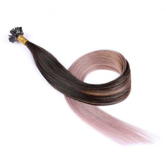 Ombre Pastel Fusion Prebonded Keratin Tip Extensions, 20 grams, 100% Real Remy Human Hair