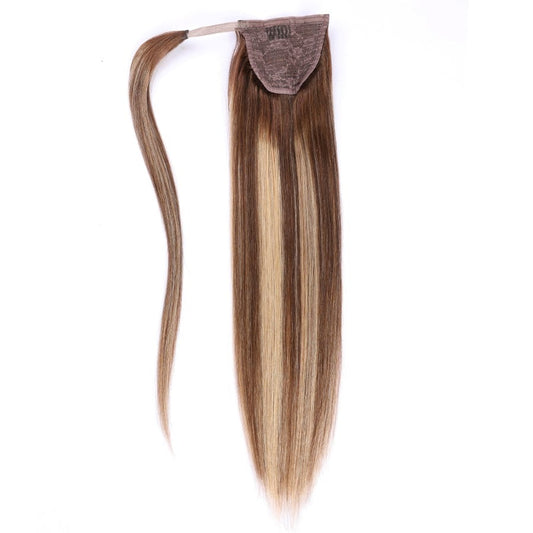 Extensions de cheveux queue de cheval ombré Balayage – 100 % vrais cheveux humains Remy