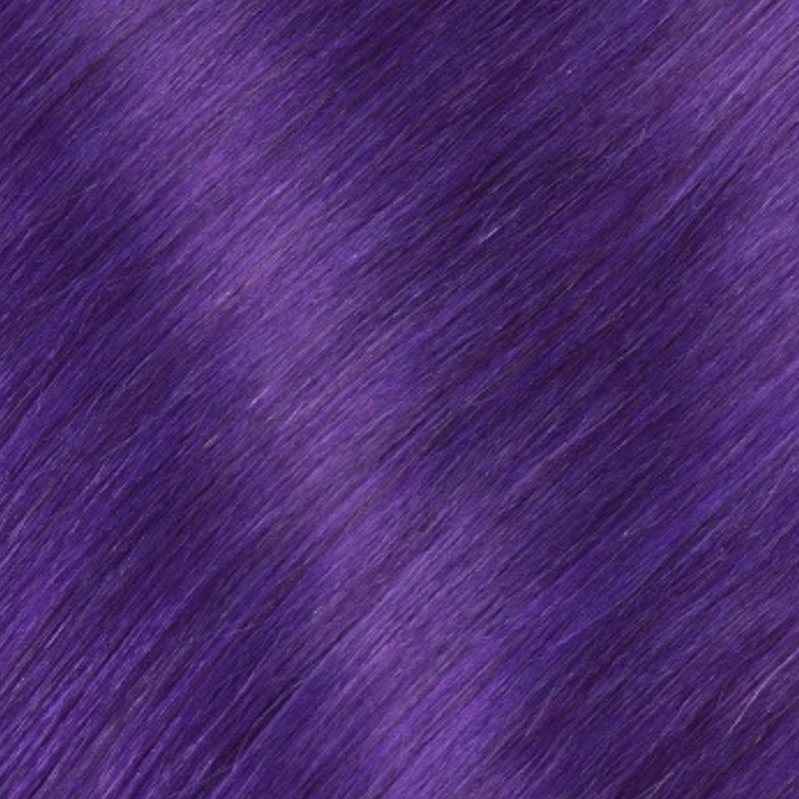 Extensiones de cabello con alambre invisible de color morado: cabello humano Remy 100 % real