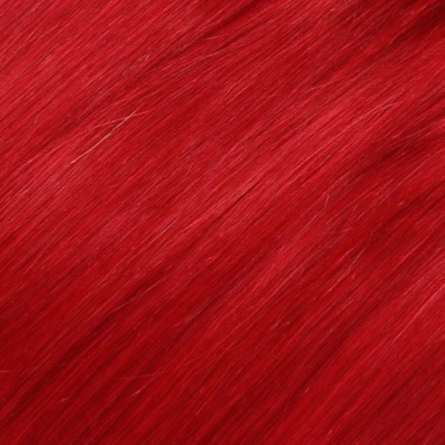 Extensiones de cabello con cuentas de nano anillos rojos, 20 gramos, cabello humano 100 % Remy real